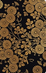 Uematsu Hobi: Box Decorated With Chrysanthemums (Soft Touch Journal)